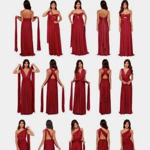 Butter by Nadia Red Gown TAGS ON